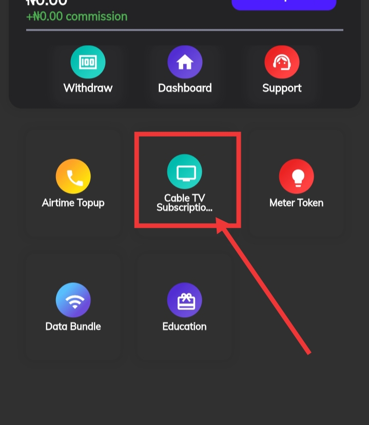 click Cable TV subscription